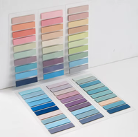 Bloc-notes adhésif personnalisé, onglets d'index multicolores, onglets d'index transparents en PET, onglets d'index transparents de bureau, ensembles de papeterie