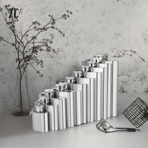 Cấp thực phẩm thép không gỉ 1oz 18OZ Hip Flask cá nhân ngoài trời Pocket kim loại Wine Bottle Flask cho rượu - Product Image 1