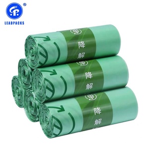 Personalizado ecológico negro blanco colores biodegradable cordón plástico basura reciclar <span class=keywords><strong>bolsas</strong></span> de basura - Product Image 5