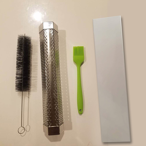 Thực Phẩm Cấp Màu Trắng Hộp BBQ Khói Ống Kim Loại Lưới Lọc 304 Thép Không Gỉ Trái Cây Gỗ Khói Thịt Ba Khói Ống Cho Thịt Nướng - Product Image 5