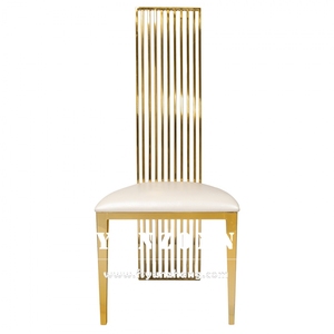 Chaises de salle à manger <span class=keywords><strong>Aria</strong></span> modernes de luxe en cuir PU avec cadre en acier pour banquets et mariages - Product Image 5