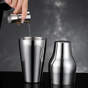 Custom Color 600ml Stainless Steel 2 <strong>Drink</strong> Capacity Oversized Top Bartender Martini <strong>Drinks</strong> Wine Mixer Parisian Cocktail <strong>Shaker</strong> - Product Image 4