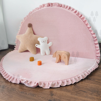 Tapis de jeu pliable moderne pour enfants, absorbant les chocs et réduisant le bruit, pour bébés de 0 à 36 mois, fabriqué à la machine en rouge