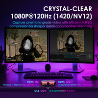 USB 3.0 4K/60Hz 1080P/240Hz Akışlı Yayın OBS Yakalama Oyun Canlı Kayıt Web Kamerası HDR HDMI Video Yakalama Kartı, HDMI - USB-C 3.2