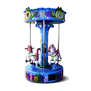 Bon profit équipement de terrain de <span class=keywords><strong>jeu</strong></span> Kiddie Ride Merry Go Round petit carrousel 3 joueurs abeille carrousel <span class=keywords><strong>cheval</strong></span> à vendre - Product Image 1