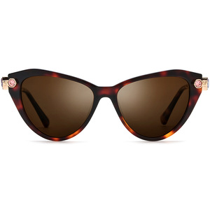 Acetate <strong>Gem</strong> cat Eye Sunglasses Male Lady Trend Polarized Sunglasses Driving Glasses - Product Image 1