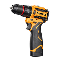 COOFIX Perceuse-visseuse sans fil et visseuse à chocs sans balais 16,8 V, kit combiné 55 Nm 1800 tr/min 2,0 Ah