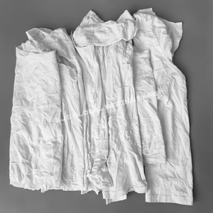 Chiffons en coton 100% de 1 kg, coupes de tissu, chiffons de t-shirt, chiffons de nettoyage industriels blancs, chiffons en coton blancs de 50 lb - Product Image 1