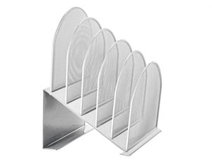 Office Classroom Desktop Organization 8 Section Vertical <b>File</b> Folder Holder Mail Sorter Stand up Metal Rack Desk <b>File</b> <b>Organizer</b> - Product Image 2