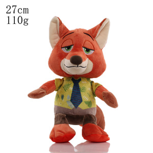 Bán Buôn Dễ Thương Phim Hoạt Hình Màu Xám Bunny <span class=keywords><strong>Cop</strong></span> & Fox Đồ Chơi Sang Trọng 8-Inch Điên Zoo Động Vật Claw Máy Búp Bê - Product Image 4