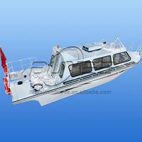 Yacht sportif en aluminium neuf et économique, 25 pieds/7,6 m, bateau rapide pour passagers, 14 places, bateau touristique professionnel pour la mer
