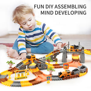Double voiture électrique Urban Assembly Project Track Toy for Kids New Toy Electric <span class=keywords><strong>Rail</strong></span> Racing Slot Toys <span class=keywords><strong>Train</strong></span> Plastic - Product Image 3