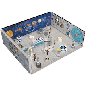 Grand centre d'expérience scientifique et technologique en métal pour enfants, équipement de <span class=keywords><strong>parc</strong></span> d'attractions intérieur, <span class=keywords><strong>carte</strong></span> maîtresse de la science - Product Image 2