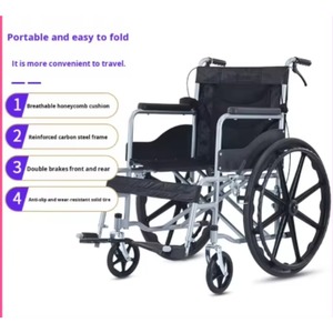 Travel-Friendly 9.9kg Manual Wheelchair with Superior Maneuverability Wheel Chair With travel trolley - Product Image 6