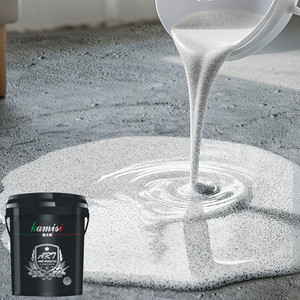 Vernice per Pavimenti in Micro Terrazzo Epossidico con Sabbia Colorata, Imitazione Marmo, Autolivellante, Facile da Applicare, Alta Durezza - Product Image 1