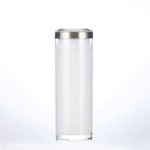 Vasos de acero inoxidable de doble pared de 20 oz para sublimación, rectos, con globo de nieve y tapón con orificio preperforado - Product Image 1