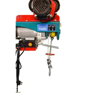 high quality Small Electric Hoist Mini Construction Lift Electric Hoist 1 ton Cable Hoist with galvanized steel cable