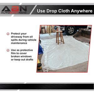 Lona de Plástico de 9 Pies x 12 Pies, Paquete de 6, Extra Resistente, Impermeable, para Uso en Interiores y Exteriores - Product Image 2