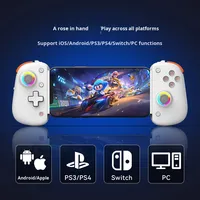 Manette de jeu avec double joystick Hall RGB, contrôle précis, pour PS XBOX ANDROID, accessoires de jeu