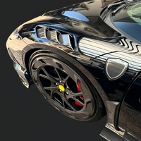 Kit de carrosserie large MSY en fibre de carbone sèche pour pare-chocs de voiture Ferrari 296GTB GTS