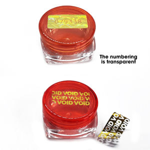 Autocollant holographique 3D anti-contrefaçon personnalisé, étiquette de sécurité inviolable avec code QR variable et impression de numéro de série - Product Image 6