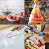 Sacs d'emballage en polyéthylène (PE) transparents en rouleau continu pour supermarchés, pour légumes frais, riz, fruits, avec point de rupture