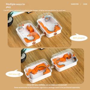 Evcil Hayvan Malzemeleri Ekstra Büyük Hamster Kafesi Büyük Boy Villa Altın İpek Ayısı Gine Domuzu Çiçekli Sıçan Hamster Oyuncağı Hamster Kafesi Büyük - Product Image 4