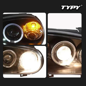 TYPY for 2003-2009 Volkswagen Golf 4 <b>Headlights</b> with Angel Eyes Projector Lenses MK4 Conversion Kit Xenon <b>Headlight</b> Assembly - Product Image 2