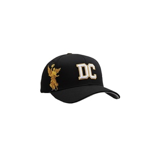 Gorras de Béisbol Deportivas Vintage Personalizadas al por Mayor, con Letra DC Bordada en Dorado, Diseño de Lazo de Puntos, Ajustables, Unisex - Product Image 1