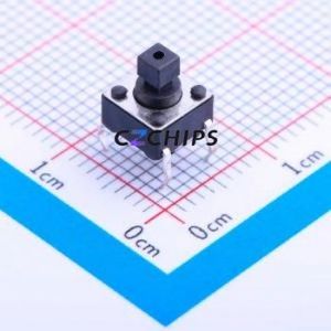 K2-1102DT-A4SW Tactile Switch Through hole-4P,6x6mm Switch Single Pole Single Throw Rectangle Button 2.5N Through Hole - Product Image 1