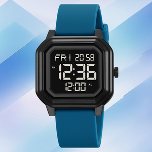 SKMEI usine 2558 vente en gros électronique multifonctionnel étanche Reloj Para Hombre numérique sport hommes double temps montre en Silicone - Product Image 2