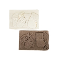 Barboteuses tricotées Ensemble de vêtements en coton pour bébé Couverture en cachemire Ensemble de chaussons Boonet Ensemble bébé en cachemire