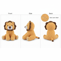 Couverture en peluche personnalisée super douce Lion de la Jungle avec rembourrage en coton PP pour la chambre de bébé, cadeau d'anniversaire - Marché UE/USA