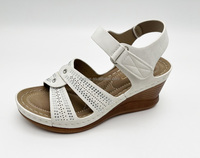 Nouvellement conception OEM logo personnalisé femmes chaussures compensées dames sandales à talons femmes chaussures sandales compensées pour l'été en plein air