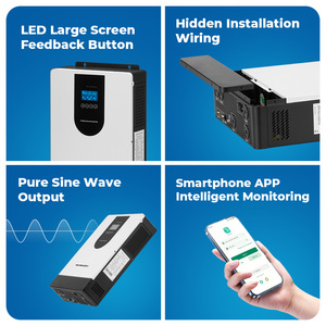 4KW <strong>24V</strong> Solar Hybrid <strong>Inverter</strong> with LCD Display Factory Low Price for 4kw Home Solar Energy System - Product Image 3