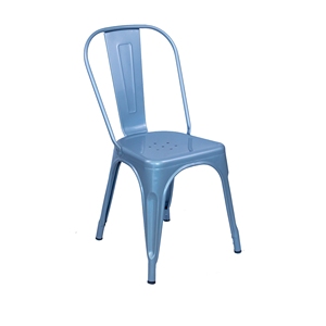 Chaise de salle à manger industrielle vintage en métal, style bistro français rétro du <span class=keywords><strong>Marais</strong></span>, mobilier de salle à manger d'occasion, vente en gros à prix réduit - Product Image 3