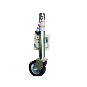 Support de remorque de bateau en acier robuste avec doubles roues de guidage, capacité de charge de 800 à 2000 lb, fixation latérale pivotante et poignée latérale. - Product Image 3