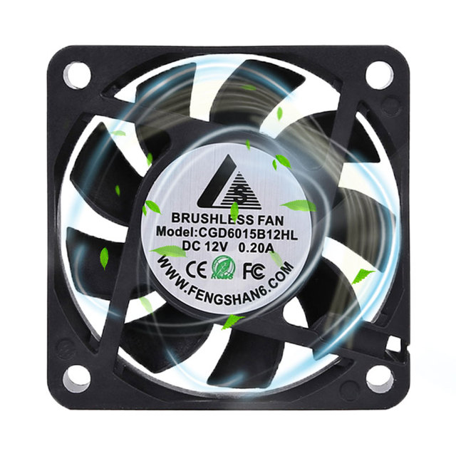 DC 12V 24V 60x60x15mm Multi-Voltage DC Fan 4500RPM 5500rpm for Equipment Ventilation