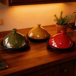 Set di Pentole in Ceramica Ecologiche HARVIT con Padella e Tajine, 2 Pezzi per Fornelli a Gas e a Induzione - Product Image 1