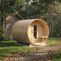Ruang Sauna Rumah Tangga yang Dapat Disesuaikan Berbagai Pilihan Dimensi Sauna Kering Kayu Solid untuk Kamar Mandi Villa