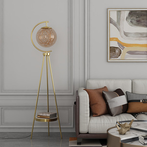 Offre Spéciale salon <span class=keywords><strong>boule</strong></span> de verre or maison <span class=keywords><strong>doré</strong></span> debout moderne luxe coin lumière nordique Led <span class=keywords><strong>lampadaire</strong></span> pour salon décor - Product Image 5