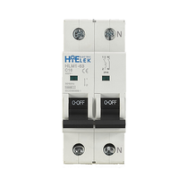 MCB 32 Amp 1P + N 10kA B C D eğrisi minyatür devre kesici CE sertifikalı DIN ray dağı 2 yıl garanti HLM1-63
