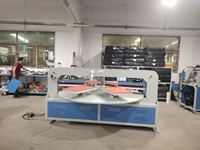Presse rotative 16x24 à 2 têtes avec 6 palettes, chauffante et refroidissante, avec alignement laser pour impression DTF sur manches de T-shirts en coton et polyester
