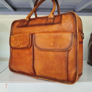 Người Đàn Ông Của Công Suất Lớn Crossbody Túi Cặp Đa Chức Năng Duy Nhất Vai Crossbody Túi Xách Topgrade Da Bò Da - Product Image 6