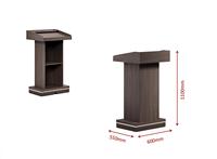 Atril de Iglesia de Alta Calidad, Podio Rectangular Moderno de Madera OEM para Discursos, Mueble Comercial de Panel Sólido para Hotel