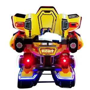 HAOJILE Guangzhou Panyu factory direct Battery Operated Amusement Park Kiddie Rides Battle King Iron Man Walking Robot