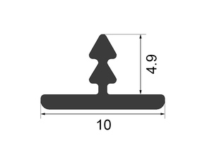 Giá Thấp Giấy Chứng Nhận CE Nhôm Extrus Profil T Cắt Cho Tường - Product Image 2