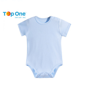 Conjunto de ropa de bebé suave y cómoda de alta calidad TopOne, conjunto de verano de algodón orgánico para bebé, ropa de verano para bebé - Product Image 1