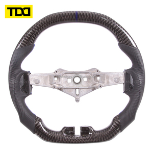 Volant en fibre de carbone véritable TDD adapté à la Jeep Wrangler 2011-2017, fond plat, 3 Runner Sport - Product Image 4