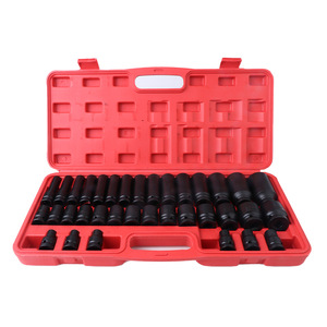 35 Piece 12.5mm Socket Set Ball Hex Black Oxide Automotive Repair Industrial Grade - Product Image 3